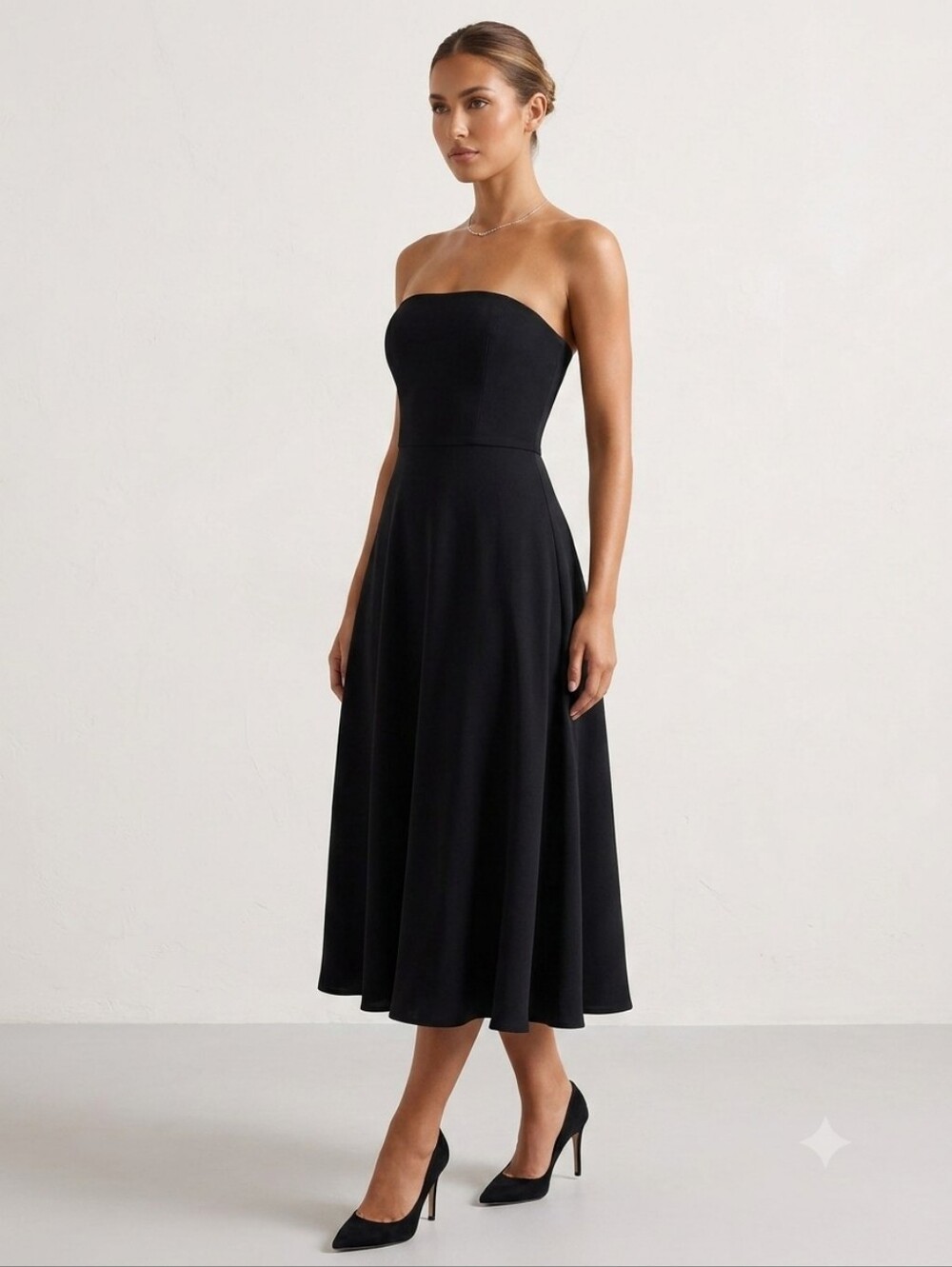 Banana Republic NWT Strapless Black Fit And Flare Dress Size 4